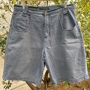 Vintage Y2K Karl Kani Gray Denim Shorts Size 36 USA Hip Hop